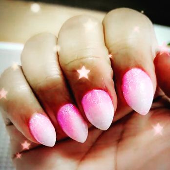 Orchid's Nails and Facials - Short Stiletto Ombre - Nail Salons Near Me - Katy, Texas Orchid's Nails and Facials - Short Stiletto Ombre - Nail Salons Near Me - Katy, Texas