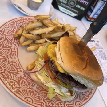 Dear Dad’s - Bacon burger with truffle fries - Mexican Near Me - Greensboro, North Carolina Dear Dad’s - Bacon burger with truffle fries - Mexican Near Me - Greensboro, North Carolina