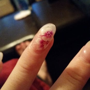 Profession Nail Studio - Got them done just wanted plane nails with little picture love them soo much will be a customer for a long time - Nail Salons Near Me - Calgary, Alberta