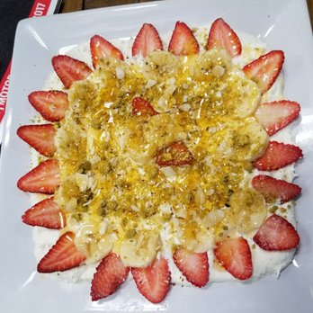 Juice Barrel - Ashta with honey, pistachios and strawberries ..amazing! - Juice Bars & Smoothies Near Me - Granada Hills, California