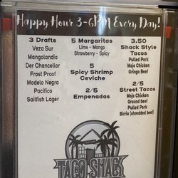 Taco Shack Jupiter - Happy Hour Specials