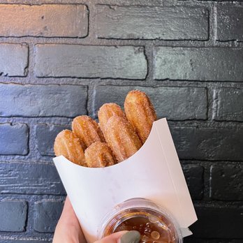 Me So Hungry Too - Mini Churros (5 Pack) with Caramel Sauce - Burgers Near Me - South San Francisco, California
