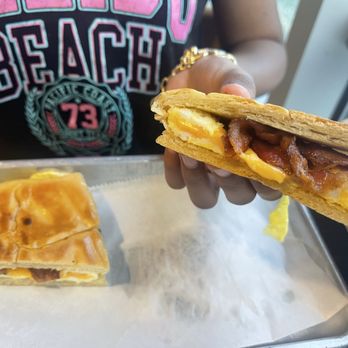 Cafe Luna - Bacon egg and cheese on Cuban bread - Cafes Near Me - Tampa, Florida