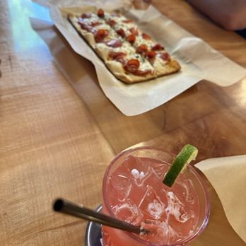 Hatchet Brewing - Cherry limeade & pizza. Yum!!!!! - Breweries Near Me - Southern Pines, North Carolina