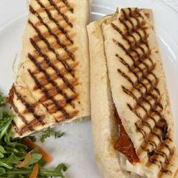 Goat cheese and sun dried tomato panini Goat cheese and sun dried tomato panini