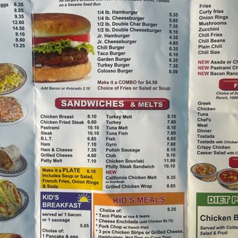 Fantastic Cafe - Menu - Burgers Near Me - San Pedro, California