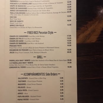 Bistro Punta Sal - Menu. Huge portions. Reasonable prices. - Peruvian Near Me - Woodside, New York