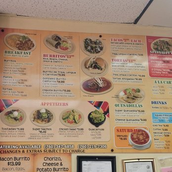Tacos Gonzalez - Menu - Mexican Near Me - Indio, California Tacos Gonzalez - Menu - Mexican Near Me - Indio, California