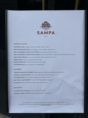 Menu photo 2 Sampa Los Angeles, CA
