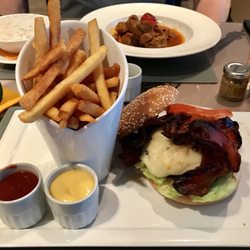 Tangerine Bar - Bacon and Cheese French Beef Burger