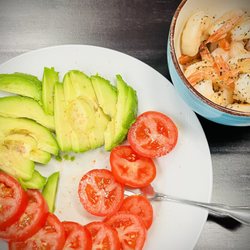 Decision Healthy - Simple salting tomatoes & avocados makes for a very tasty & healthy start to any meal!