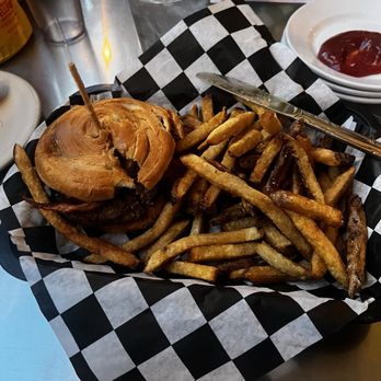Stray Dog - PB and Bacon Burger - New American Near Me - Minneapolis, Minnesota