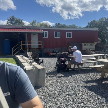 Freight Yard Brewing - Back yard stone area - Breweries Near Me - Clay, New York