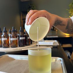 Learn to blend your own signature scent using only essential oils and soy wax.
