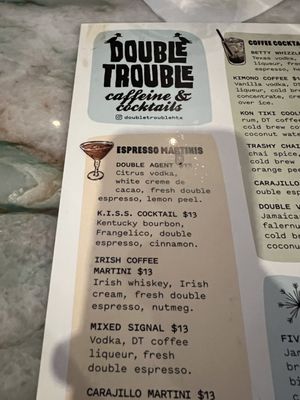Menu photo 4 Double Trouble Caffeine & Cocktails Houston, TX Menu photo 4 Double Trouble Caffeine & Cocktails Houston, TX