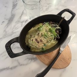 Stuffed Poblano from Chef Pyet Despain March '25 menu