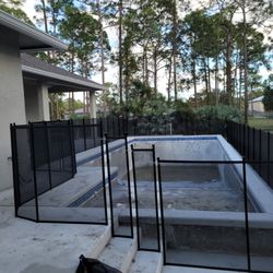 All American Pool Safety Fence - Stair installation