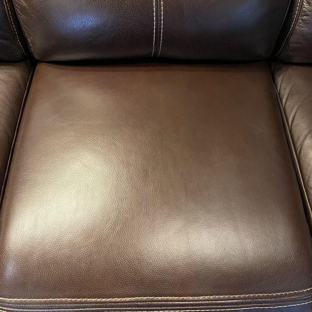 LA Leather Repair - And after photo! - Furniture Repair Near Me