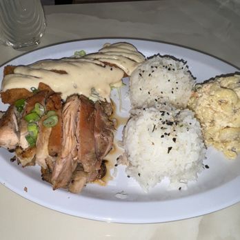 Moa Kai Hawaiian Diner - 1 MIX PLATE: PICK 2$16.00 SHOYU CHICKEN FRIED FISH WHITE RICE MAC SALAD - Hawaiian Near Me - Orlando, Florida Moa Kai Hawaiian Diner - 1 MIX PLATE: PICK 2$16.00 SHOYU CHICKEN FRIED FISH WHITE RICE MAC SALAD - Hawaiian Near Me - Orlando, Florida
