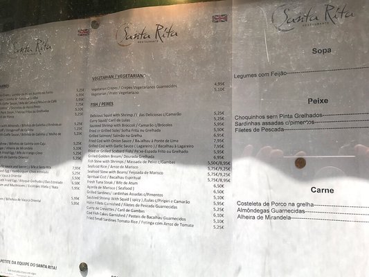 Menu photo 2 Santa Rita Lisbon, 11