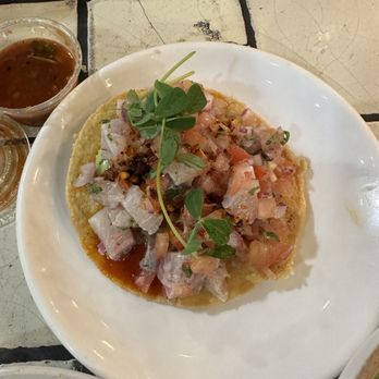Holbox - Smoked Fish Tostada - Latin American Near Me - Los Angeles, California