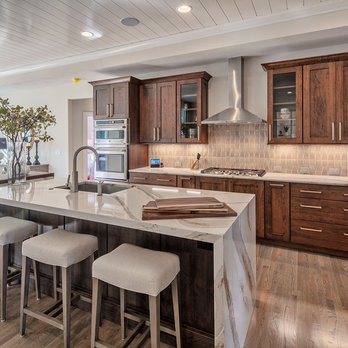 End Grain Cabinets - Shaker style cherry kitchen with glass doors, Island, hidden pantry and more... - Cabinetry Near Me - Penn Yan, New York End Grain Cabinets - Shaker style cherry kitchen with glass doors, Island, hidden pantry and more... - Cabinetry Near Me - Penn Yan, New York