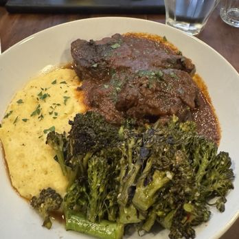 Monty’s Red Sauce - Short rib and creamy polenta. - Italian Near Me - Portland, Oregon Monty’s Red Sauce - Short rib and creamy polenta. - Italian Near Me - Portland, Oregon