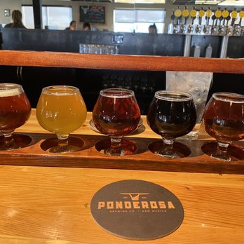 Ponderosa Brewing - Beer Flight - Breweries Near Me - Albuquerque, New Mexico
