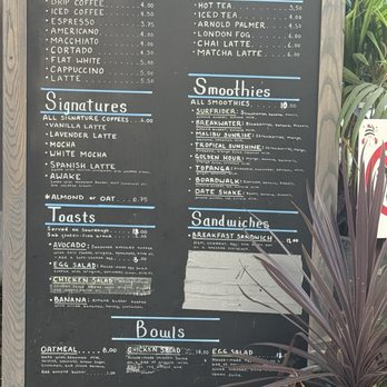 Rustic Coffee - Menu - Coffee & Tea Near Me - Santa Monica, California