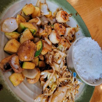 Hibachi - a plate of food on a table - Japanese Near Me - South Charleston, West Virginia Hibachi - a plate of food on a table - Japanese Near Me - South Charleston, West Virginia