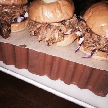 Whiskey Cake - Three little pigs. On a brick. Get it? Tasty! - New American Near Me - Plano, Texas Whiskey Cake - Three little pigs. On a brick. Get it? Tasty! - New American Near Me - Plano, Texas