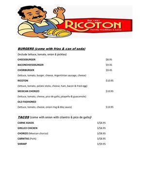 Menu photo 3 Ricoton Damascus, MD