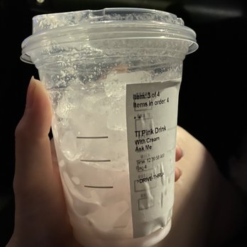 Starbucks - Order a tall size pink drink and get way too much ICE!!!??? - Coffee & Tea Near Me - Seattle, Washington
