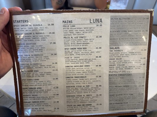 Menu photo 6 Luna Bakersfield, CA