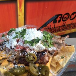The Beach Bum Truck - Pork loaded nachos.