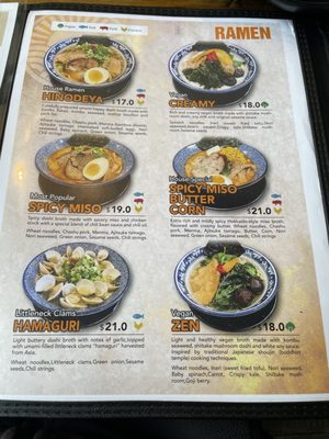 Menu photo 7 HINODEYA Ramen & Bar Downtown San Francisco, CA Menu photo 7 HINODEYA Ramen & Bar Downtown San Francisco, CA