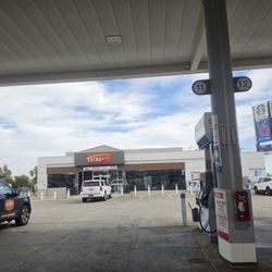 Chevron Stations - The cleanest gas station restroom ever. Large spaces ideal for big trucks etc.