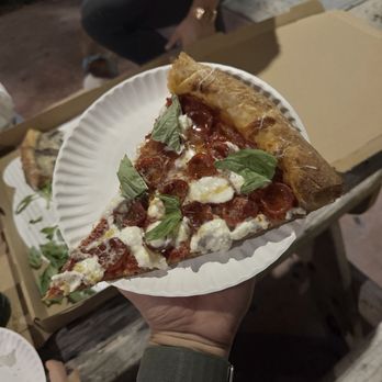 Miami Slice - Hot honey pizza with a few add ons. Best option here - Pizza Near Me - Miami, Florida