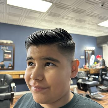 Original Blends Barbershop - After shot of Eli and was proudly sporting his new haircut. It take a lot of confidence for Eli to get a haircut. He felt very comfortable. - Barbers Near Me - Rancho Cucamonga, California Original Blends Barbershop - After shot of Eli and was proudly sporting his new haircut. It take a lot of confidence for Eli to get a haircut. He felt very comfortable. - Barbers Near Me - Rancho Cucamonga, California