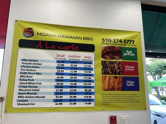 Menu photo 6 Moana Hawaiian BBQ San Leandro, CA Menu photo 6 Moana Hawaiian BBQ San Leandro, CA