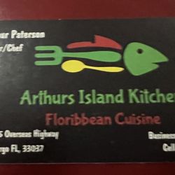 Arthur’s Island Kitchen - Business Card
