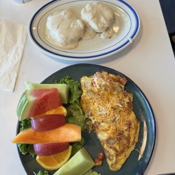Peppers - da crepe and fruit and side of biscuit - Chicken Wings Near Me - Crescent City, California