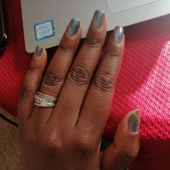 American Nails - Shellac Manicure, 1 week old. - Nail Salons Near Me - Fremont, Nebraska