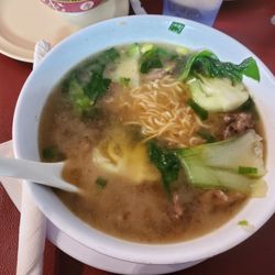 Starlight - Beef noodle soup. Added $4 for extra noodle. Really good wonton noodles.