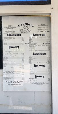 Menu photo 2 T N Crab Shack Tampa, FL Menu photo 2 T N Crab Shack Tampa, FL