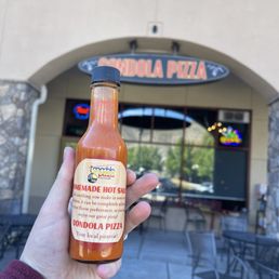Exterior outside entrance of Gondola Pizza - Homemade hot sauce - Avon, Colorado Exterior outside entrance of Gondola Pizza - Homemade hot sauce - Avon, Colorado