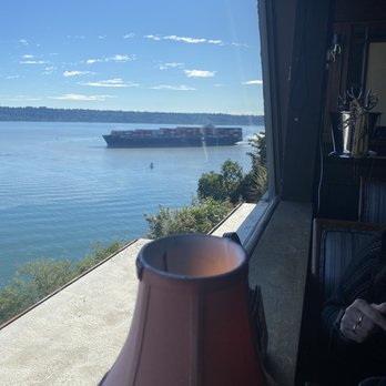 The Cliff House - A Big barge coming in - Seafood Near Me - Tacoma, Washington The Cliff House - A Big barge coming in - Seafood Near Me - Tacoma, Washington