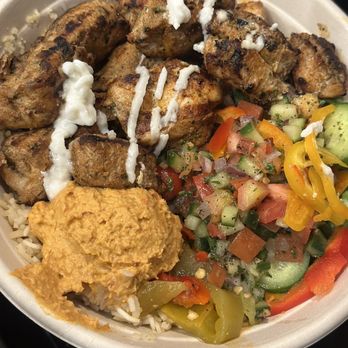 Brochettes Grill - a bowl of food - Mediterranean Near Me - Dinuba, California