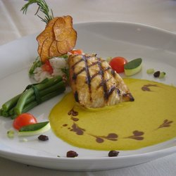Hangar One Cafe - Mahi mahi in curry