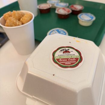 Taco Box - Green Chile Cheeseburger - Mexican Near Me - Portales, New Mexico